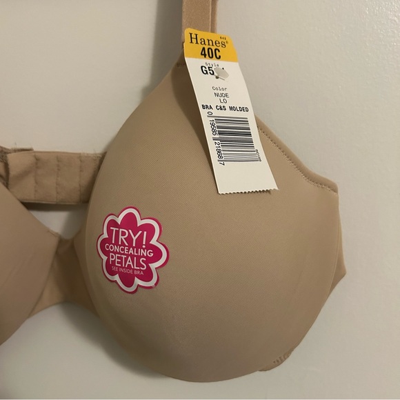 Hanes Tan Nude Underwire Bra - Picture 2 of 4